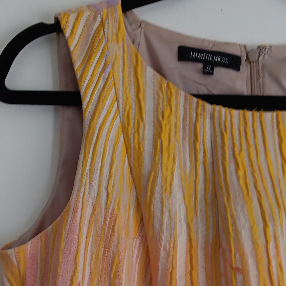 Lafayette 148 Textured Color Stream Sheath Dress … - image 2